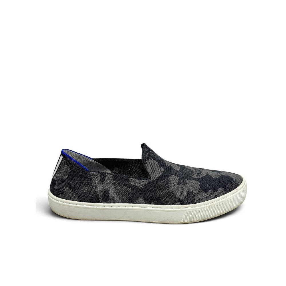Rothy's Black and Gray Camo Slip-On Sneakers